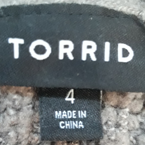 Torrid Beaded Lightning Bolt Chunky Pullover Tunic Sweater - Size 4X - Picture 6 of 12